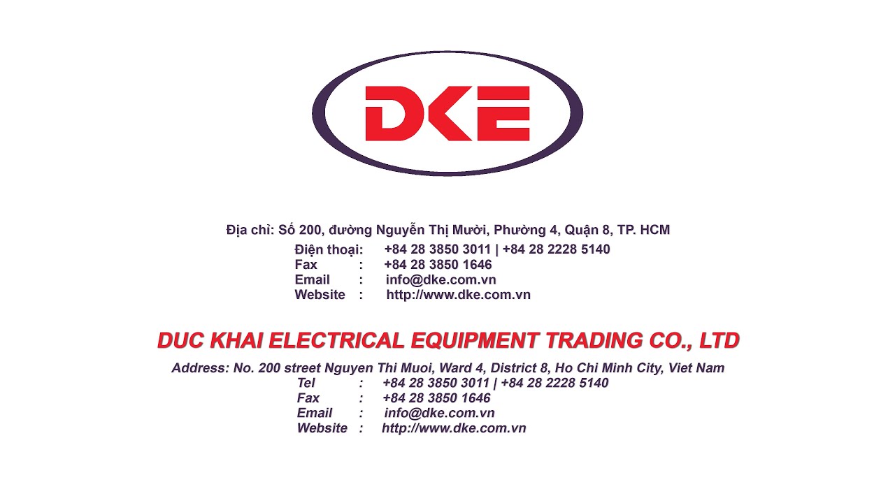 Công ty TNHH thương mại thiết bị điện Đức Khải | DKE